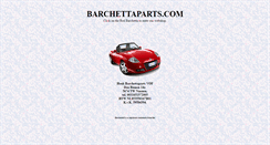 Desktop Screenshot of barchettaparts.com